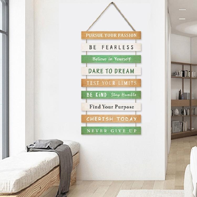 Inspirational Wood Sign Wall Decoration with Empowering Messages for Home and Work Space Decorating