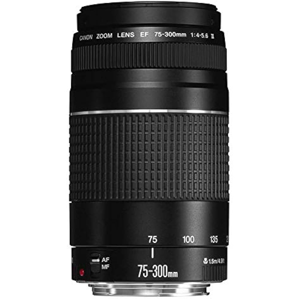 Canon EF Lens EF75-300mm F4-5.6 III Zoom Lens Telephoto Parallel Imported Product Black