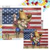 5D DIY Full Square Drill Diamond Painting Cowboy Gnome Kit Home Decor 50x40cm