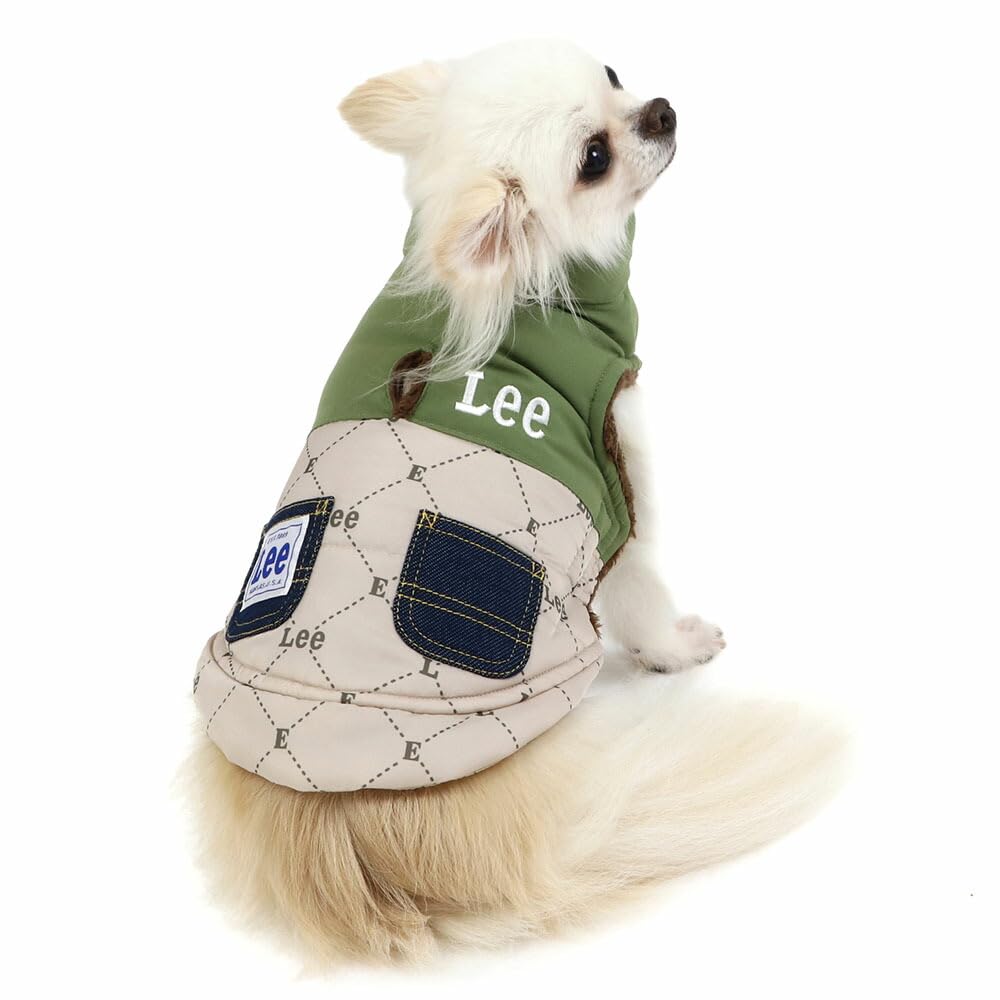 

Pet Paradise Одежда для собак Lee Cotton Vest Monogram Khaki Осень/Зима [DSS] хаки