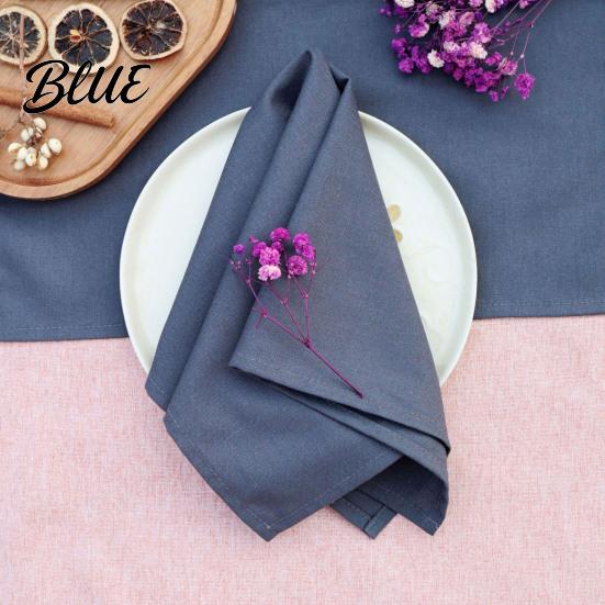 Durable Cloth Napkins Rustic Napkin 16 Inch Solid Color Linen Machine Exquisite Washable