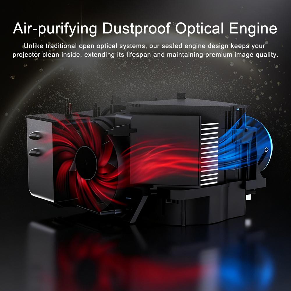 Vivicine P20-GTV High Brightness GTV Portable Home Theater 1080p Projector,Support 4K Auto Focus Auto Keystone Video Beamer