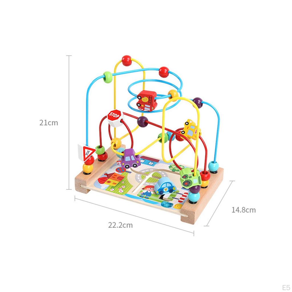Bead Maze Toy Developmental Educational Circle Preschool for Kids Boy Girl Gift