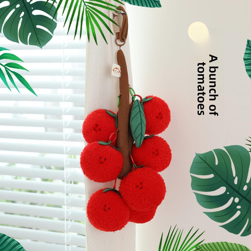 

Tomato Lychee Grape Fruit Fruit Series Plush Toy With Pp Cotton Filling For Gift Giving And Decoration Tomato