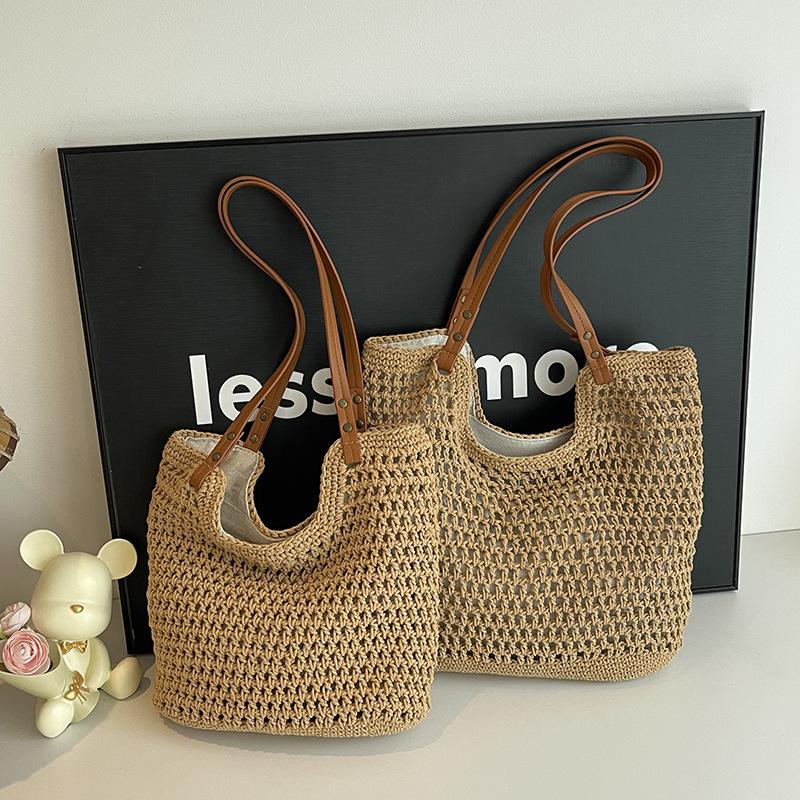 Seaside Beach Woven Bag Women's Large-capacity Commuter Shoulder Tote Bag