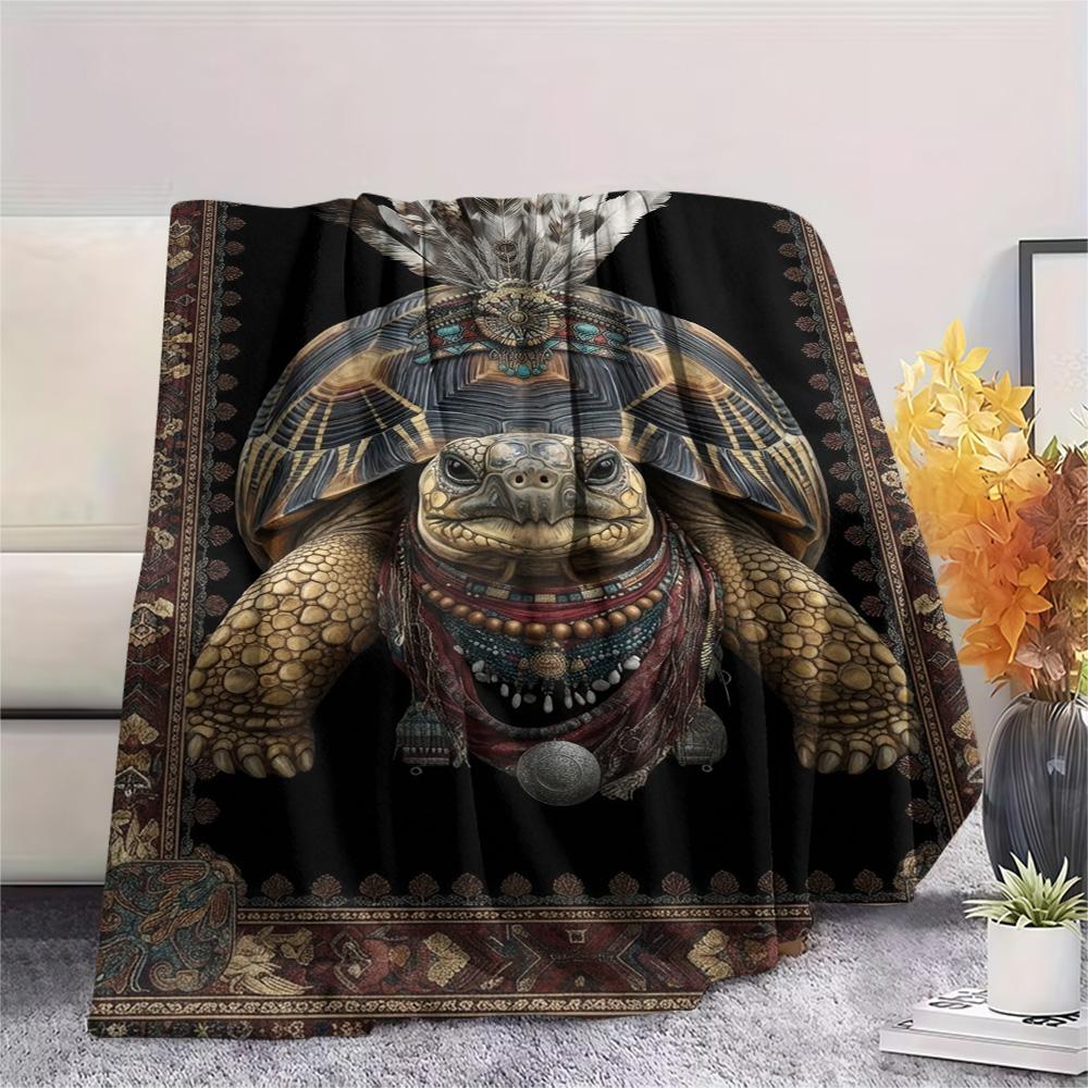 1PC Structural composition Print FlAannel Blanket, High quality Comfortable for All Seasons, Home Decor, Warmth and Comfort