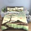 Landscape Art Poster Set Soft Comfortable Duvet Cover Bedding Set Included 1*Duvet Cover & 2*Pillowcases, Gift