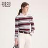 Teenie Weenie Women's Colorful Striped Knit Sweater