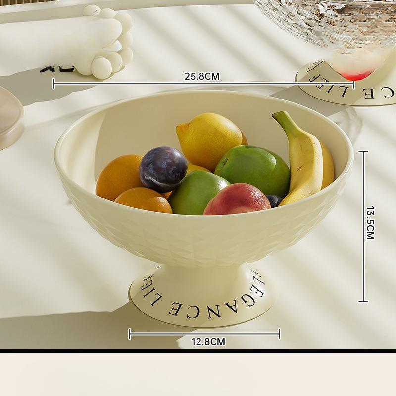 Obstplatte, Wohnzimmer Couchtisch Süßigkeiten- und Snackplatte Leichter Luxusstil und Hohes Aussehen Abtropfbar Große Kapazität Obstplatte