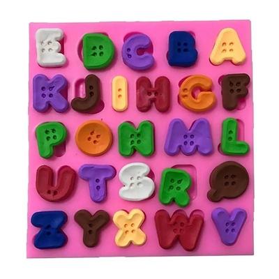 Stampo Lettera Tappetino Decorazione Bottoni Stampo per Torta Pasticceria Cottura Alfabeto Fondente Stampo in Silicone Strumenti Decorazione
