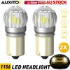 LED AUXITO Super Bright 2X 1156 P21W Backup 7506 Reverse White Light Bulbs 6000K