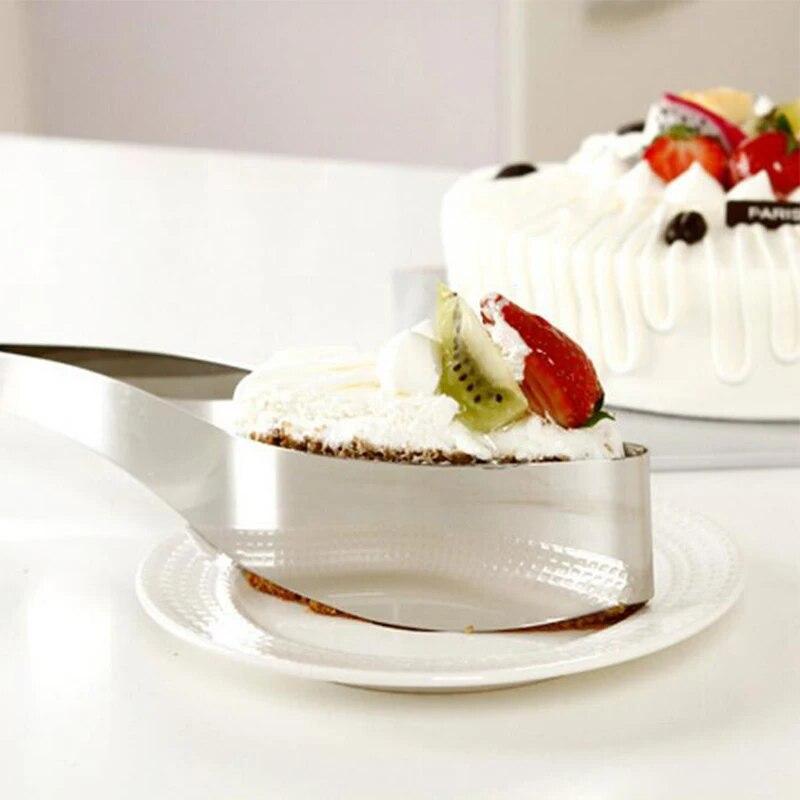 Pečicí potřeby EW Nerezový kráječ na dorty Forma na vykrajování dortů ve tvaru zakřivených lístků