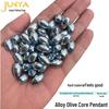 Olive-Shaped Carbon Steel Fishing Sinker with Electroplated Surface