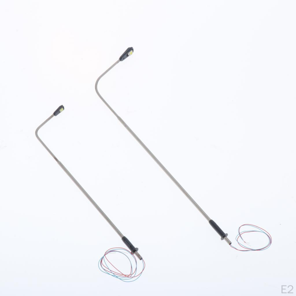 10 Lampen Beleuchtung Straße Zug Layout Modell, 1: 100 Tischmodellleuchten