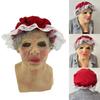 Halloween Party SantaClaus Latex Mask Party Dress Up Supplies Christmas SantaClaus Hat Mask Full Face SantaClaus Mask