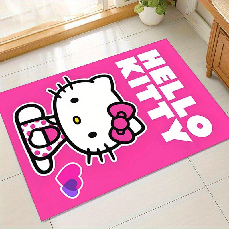 

1 шт. Розовый коврик Hello Kitty с сердечками - Идеально для домашнего декора, офисного ковра, уличного коврика, идеи для подарка Ideaz2730 60cm by 90cm