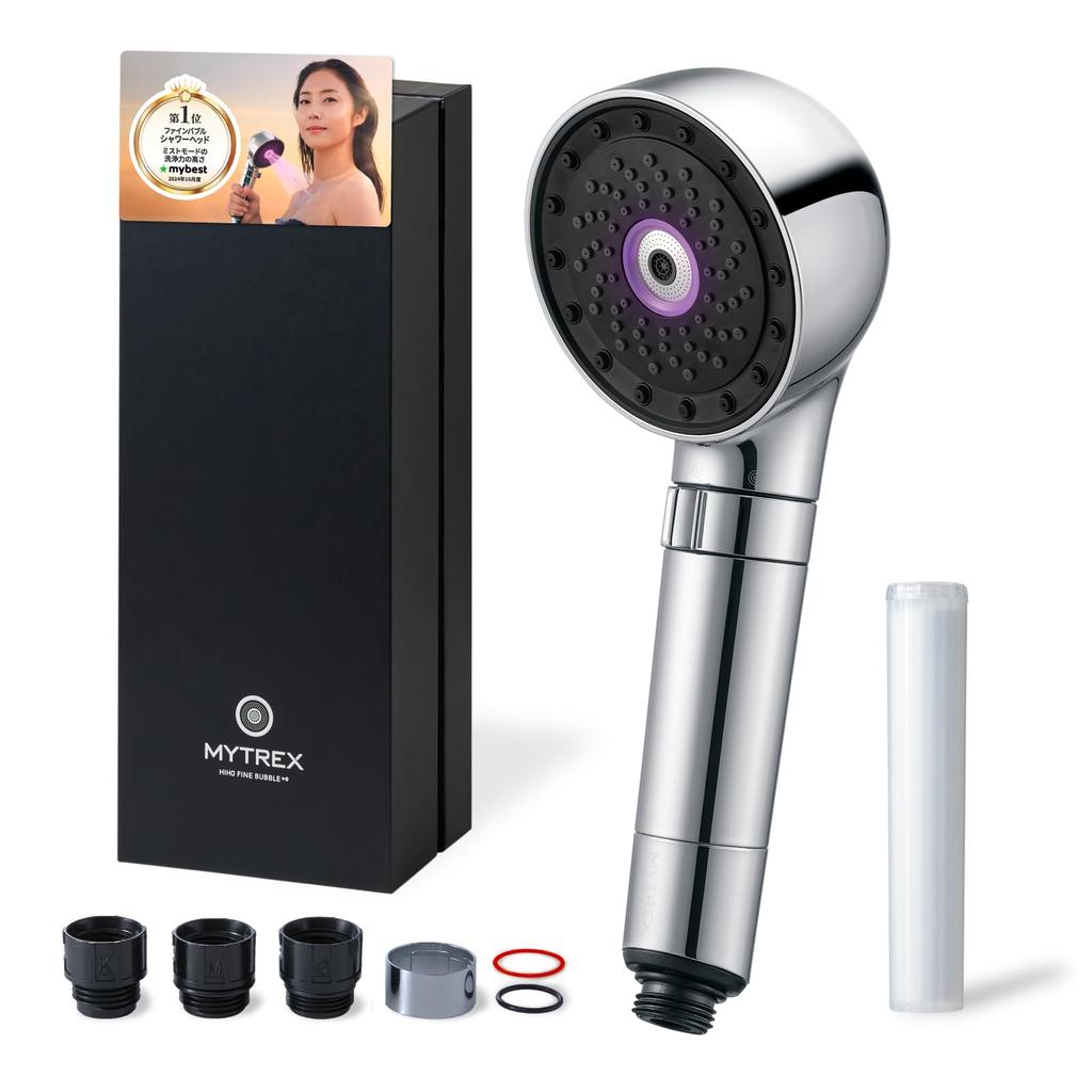 Used by MEGUMI Best Has Won the 1 Award for the Highest Cleaning Power In Mist MYTREX HIHO FINE Shower Head Micro Current Micro Nano Bubble Water