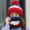 Soft Woolen Hat Elastic Knitted Scarf Balaclava Hat Scarf and Hat Set  Outdoor