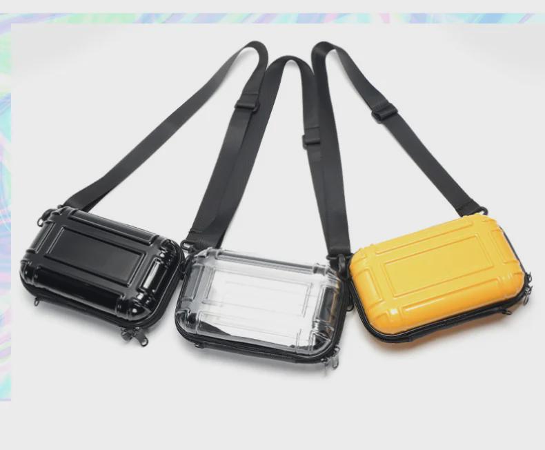 Portable Transparent PVC Mini Luggage Bag: Multi-Function Travel Messenger Bag for Phones and Accessories