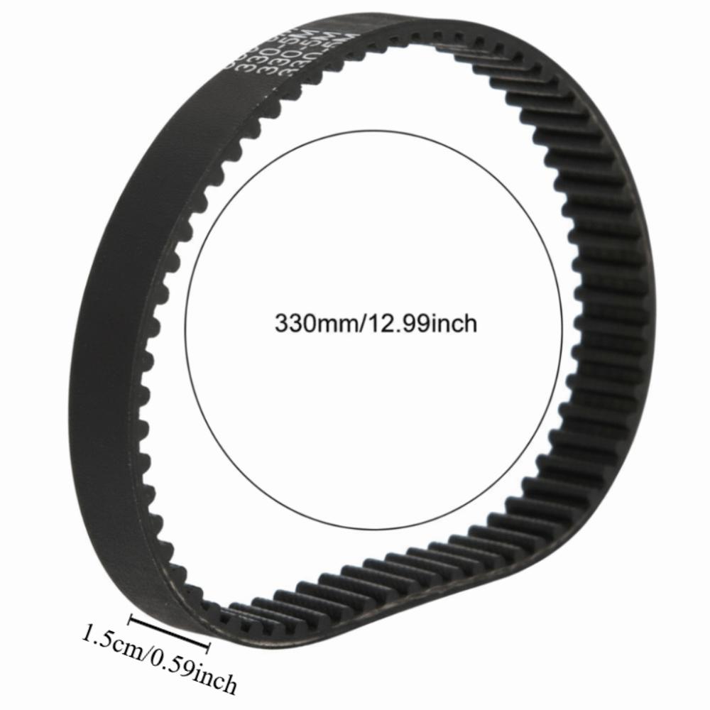 2 Stück Gummi-Zahnriemen 330-5M-15 Zahnriemen Langlebiger Synchronriemen Elektroroller