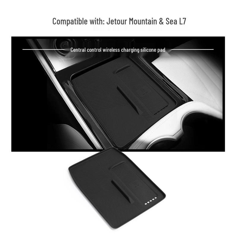 Jetour L7 PLUS Wireless Charging Silicone Pad (2024-2025) - Non-Slip Car Interior Mat