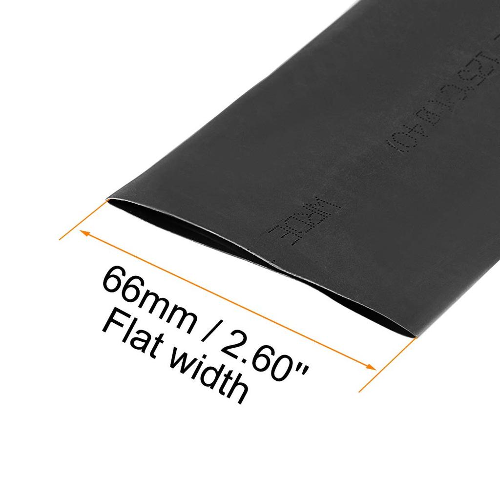 uxcell Rurka termokurczliwa, Czarna, Doskonała izolacja elektryczna, Wysoka wytrzymałość, Odporna na wysoką temperaturę,