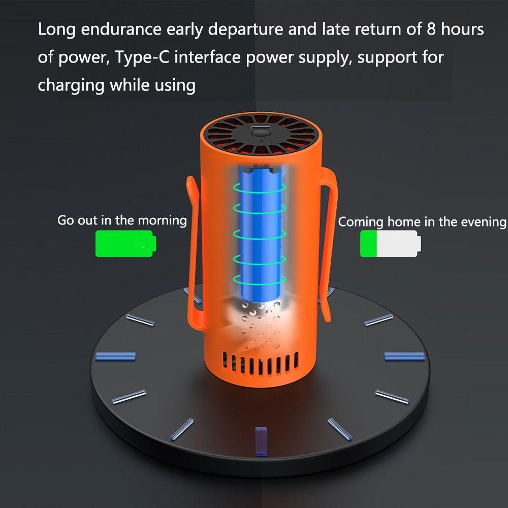 3 Hours Fast Charging Belt Shirt Fans 6H Working Time Rechargeable Personal Fan  Outdoor Works