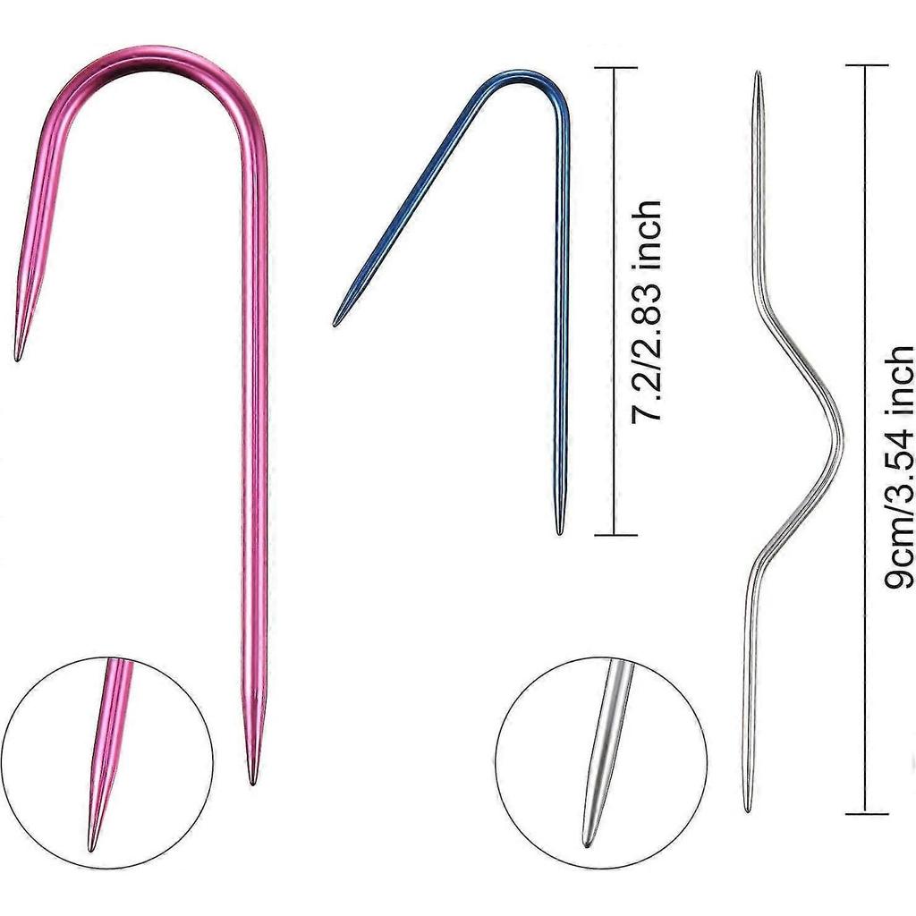 9 pieces of anti-solution safety pins and tools for sweater knitting (random color) - DD01