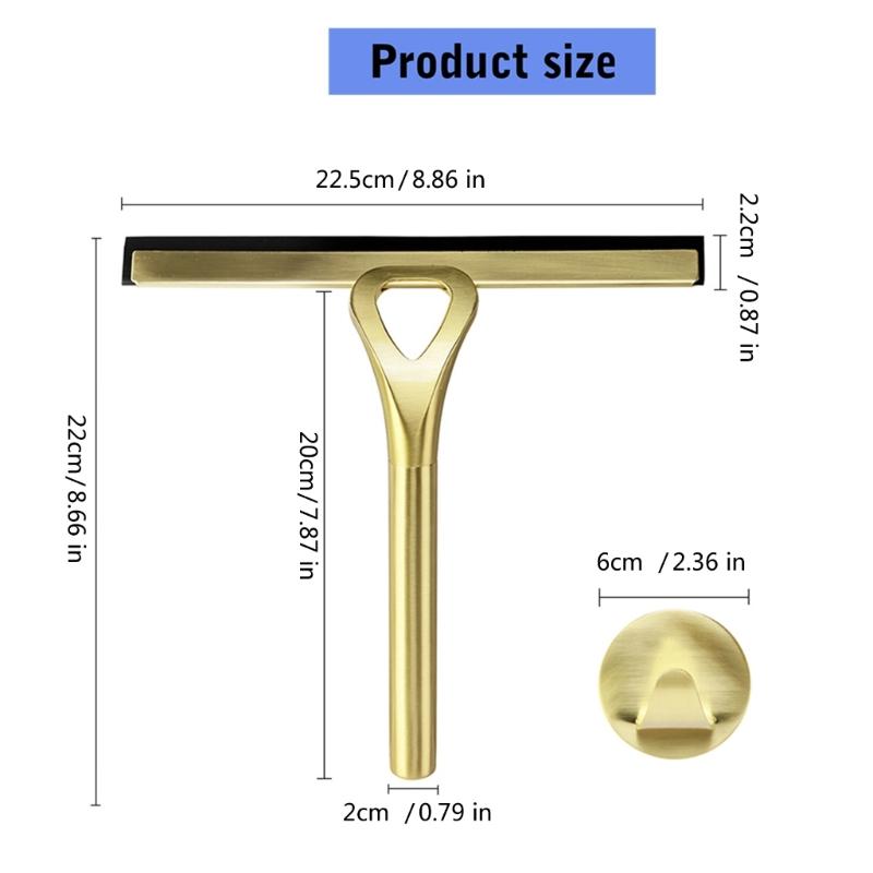 Mehrzweck Edelstahl Abzieher Schaber Kombi zur Reinigung auf Glasoberflächen in Badezimmer Küche Autofenster