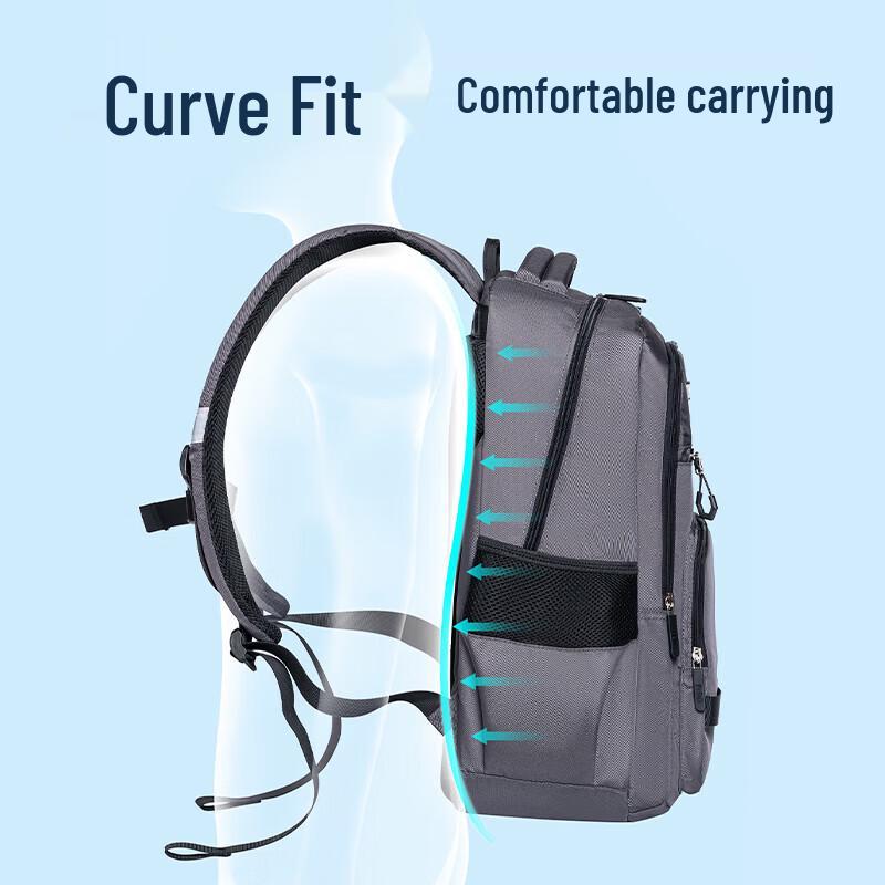 Deli BB204 Classic Large Capacity Men's Laptop Backpack