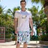 Beach Pants Men'S Printed Five-Point Beach Shorts Loose Casual Beach Pants Quick-Drying Surf Shorts