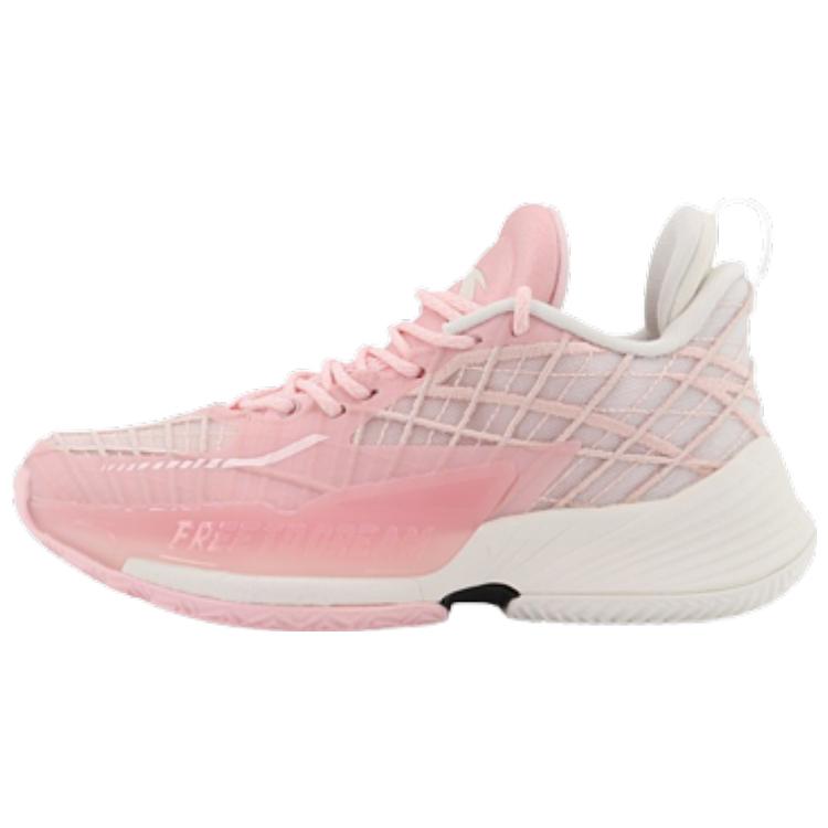 New Anta Light Horseman 3 Cushioning Anti Slip And Wear Resistant Low Top Performance Basketball Shoes Women's Pink White 122221608-3