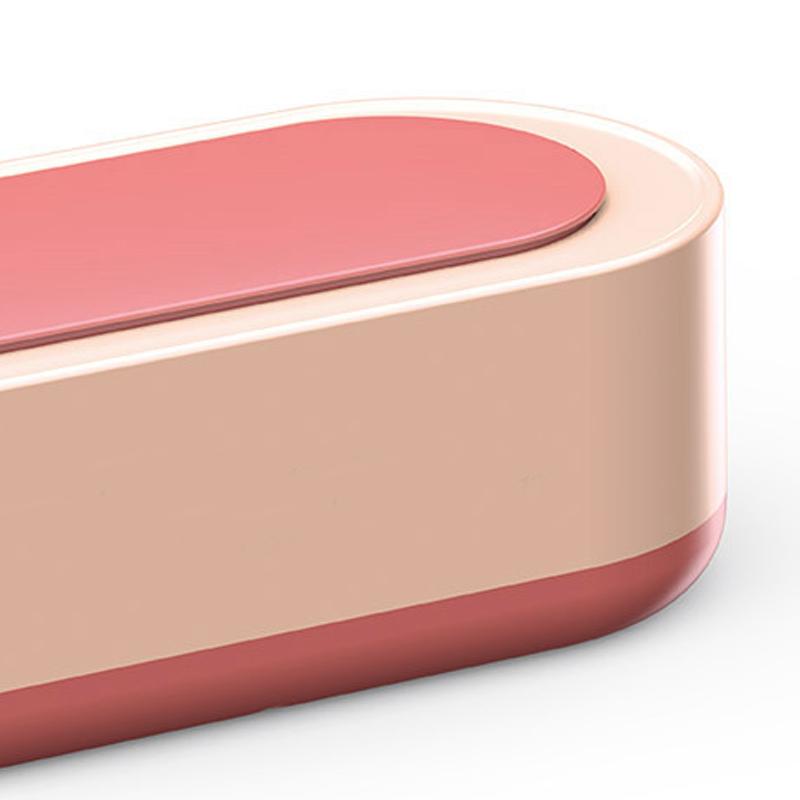 Glasses Cleaning Machine Small Household Braces Jewelry Watch Denture Portable Cleaner Pink