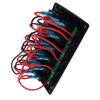 6‑Gang Rocker Switch Panel 12V 24V Blue Light IP65 Waterproof for Boats Ships Cockpits SUV Trucks