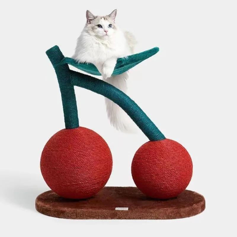 

Кошачий коготь, сизаль, пенька, игрушка для кошек на дереве, износостойкая, симпатичная, кошачья когтеточка, гнездо, товары для животных, принадлежности для животных, когтеточки красный