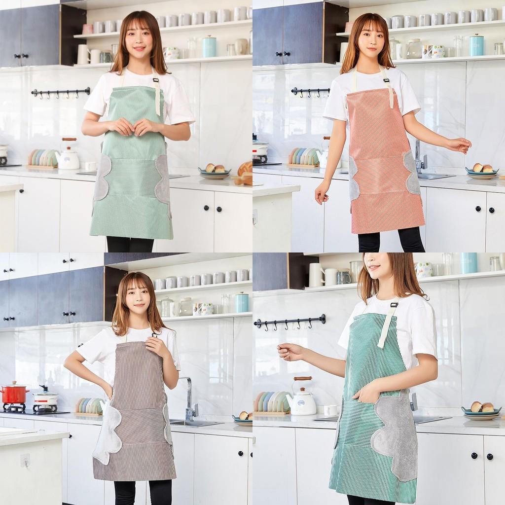 Apron Linen Cotton Sleeves Adults Home Daily Necessity Wipe Hands Protective