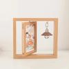 Square Wooden Picture Frame Double-Sided Decorative Frame Novel Flip Photo Frame  Bedroom