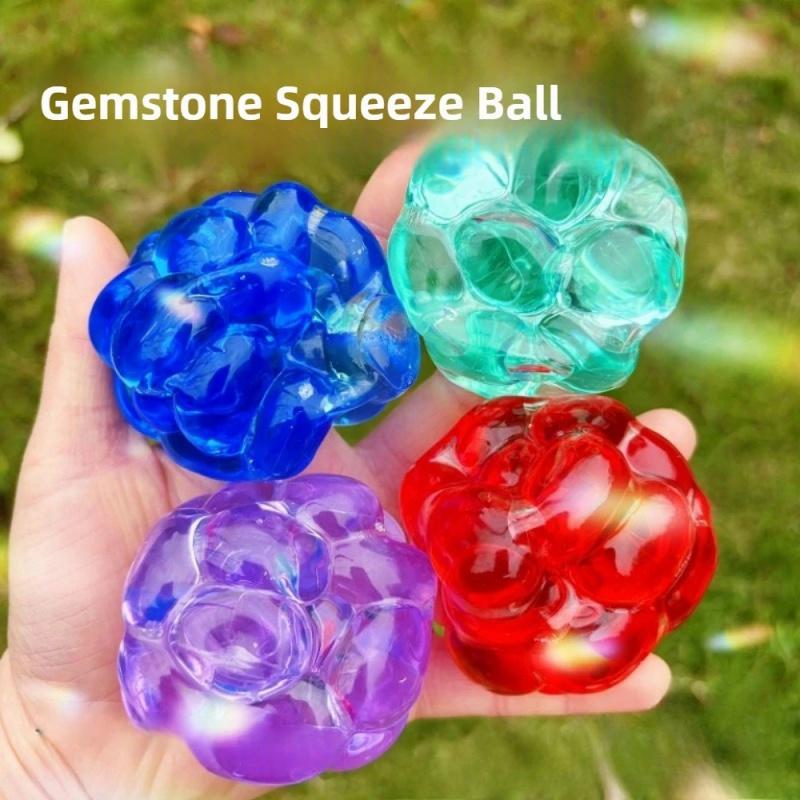 Squishy Bunter Geräusch-Stressball, Knuspriges Quetschspielzeug zur Angstlinderung, Formbares Fidget-Spielzeug für Erwachsene Kinder Entspannungsgeschenk