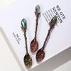 Natural Amethyst Dessert Tool Stirring Scoop Tableware Coffee Spoon Tea Spoon Kitchen Supplies