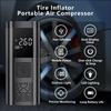 Wireless Design Tire Inflator Digital Display Portable Air Compressor Car Air Pump  Bike Tires