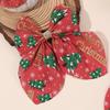 2Pcs “Merry Christmas” Bow Hair Clips Cute Christmas Tree Print Hairpins For Girls Children New Year Headwear Hair Accessories