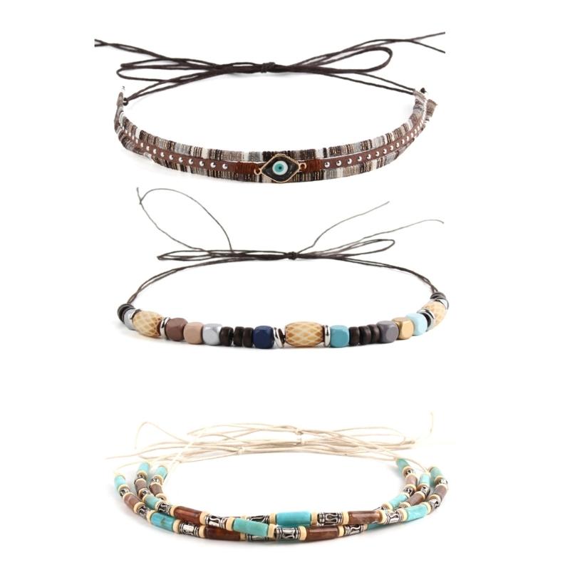 Unisex Hat Belts Stone for Travel Photography Props Handmade Belt Hat Bands