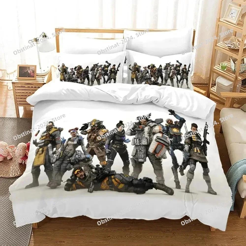 3D Print APEX Legends Bedding Set Printed single Comforter Quilt Bed Cover Duvet Cover Pillow Case 3 Pieces For Kids Adult Size