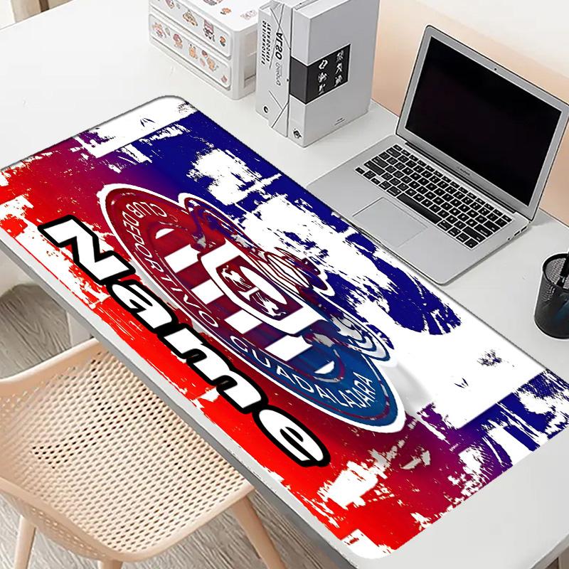 Kişiye Özel İsimli Club Deportivo Guadalajara Desenli Mouse Pad, Dizüstü Bilgisayar Masa Matı, Ev İçin Dekoratif Masa Matı Klavye Altlığı Hediye