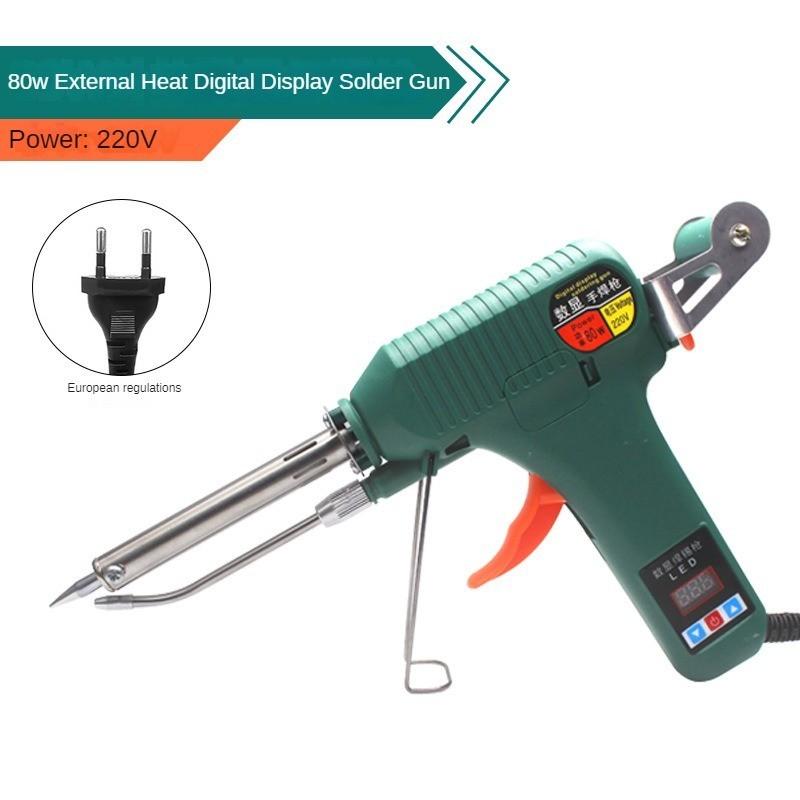Digital Display Manual Soldering Gun Hand-held Automatic Tin Feeding Welding Machine High-power Soldering Iron Maintenance Tool