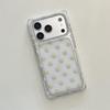 Transparent Polka Dot iPhone 15 Case with Drop Protection for Apple 17/16 ProMax