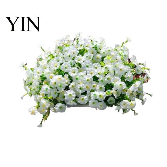 Fiori Artificiali da Giardino Resistenti ai Raggi UV Petunie, Fiori Finti da Esterno per Patio Portico Vasi Appesi, Piante Realistiche Decorazione Interna