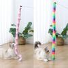 Cat Toy Teaser Wand with Bell Plush Toy Gift for Kitten Playing Exercising