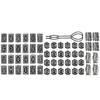 66Pcs Viking Rune Fashion Ornaments Unisex Silver Alloy Jewelry Styling Accessories for Cosplay and Daily Wear