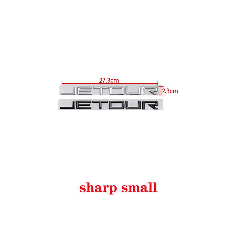 

JETOUR english badge car stickers for Chery JETOUR refit labeling the cover hood head letter logo rear trunk decorative decal chrome silver